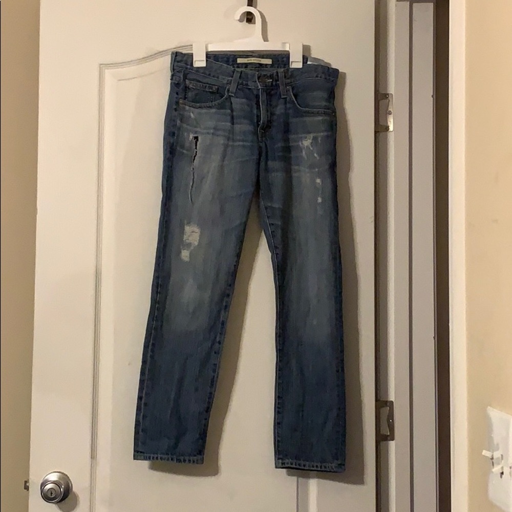 Used boyfriend jeans.